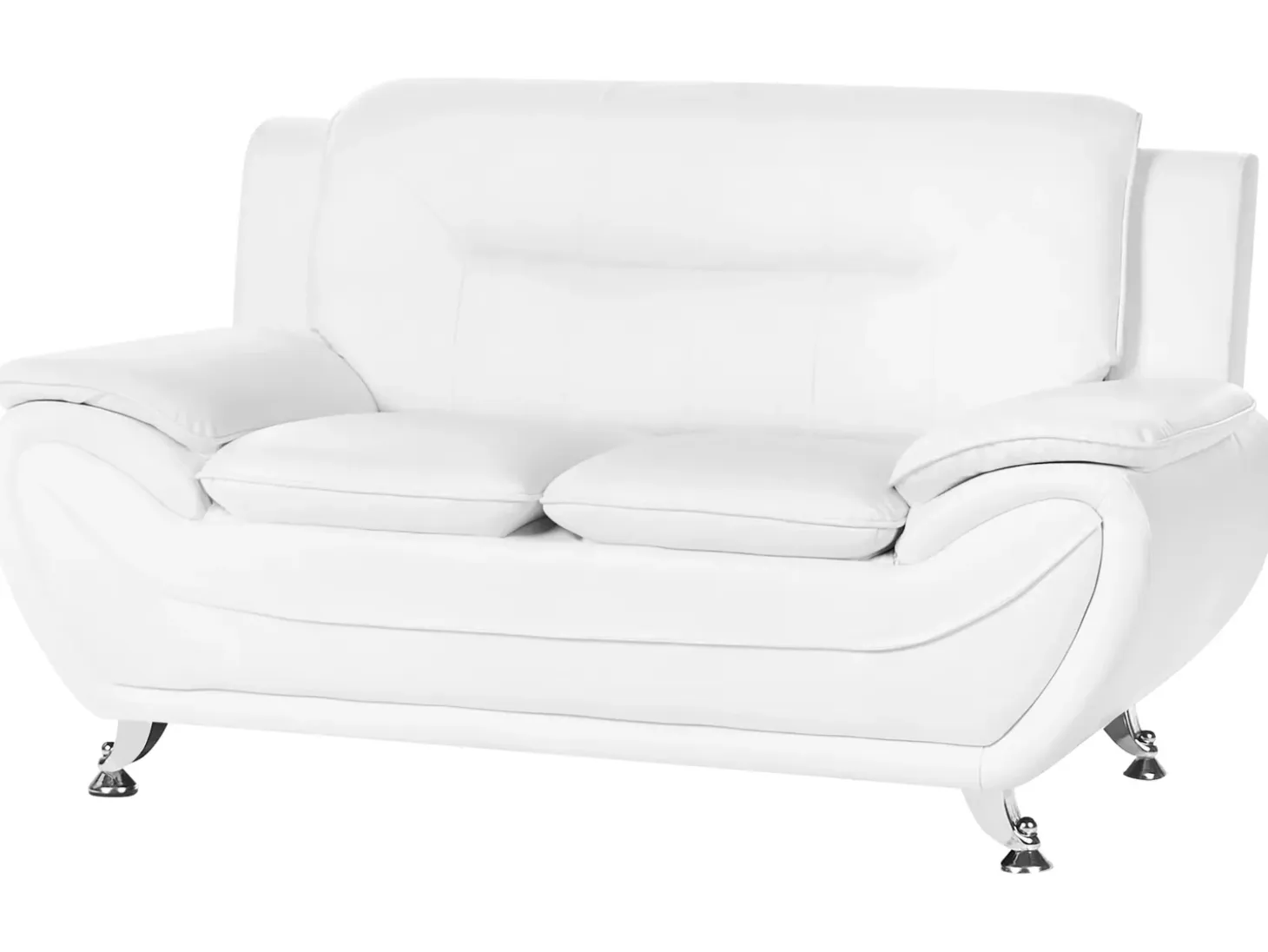 Sofasæt 6 personers LEIRA Kunstlæder Hvid