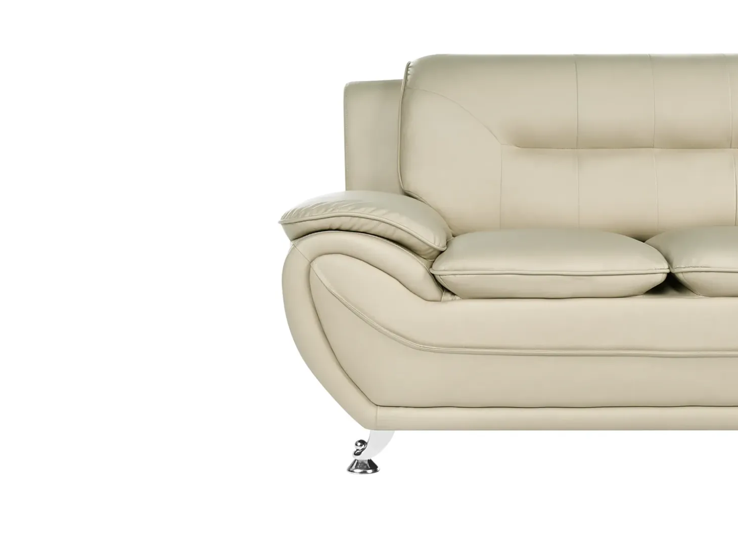 Sofasæt 6 personers LEIRA Kunstlæder Beige