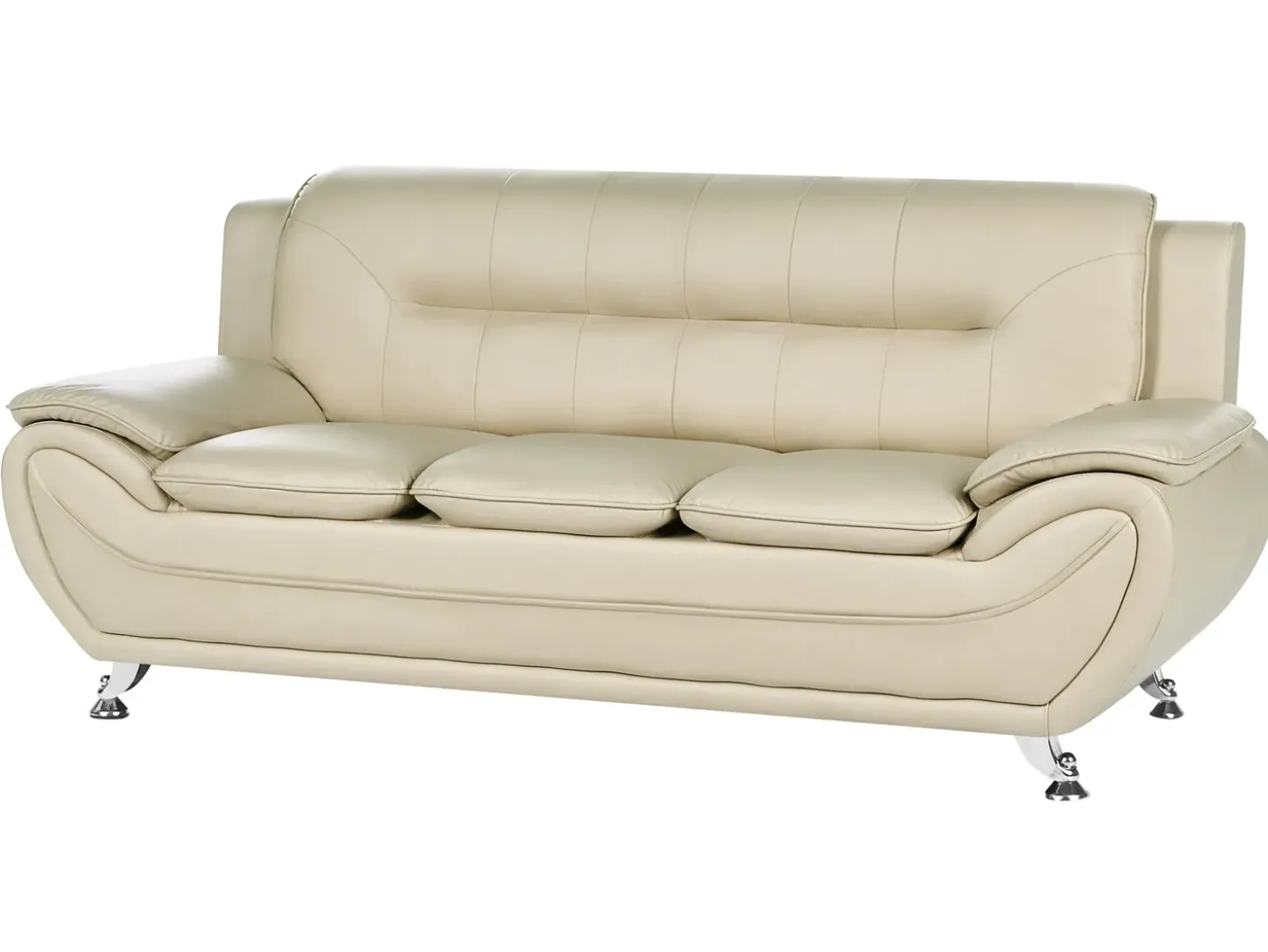 Sofasæt 6 personers LEIRA Kunstlæder Beige
