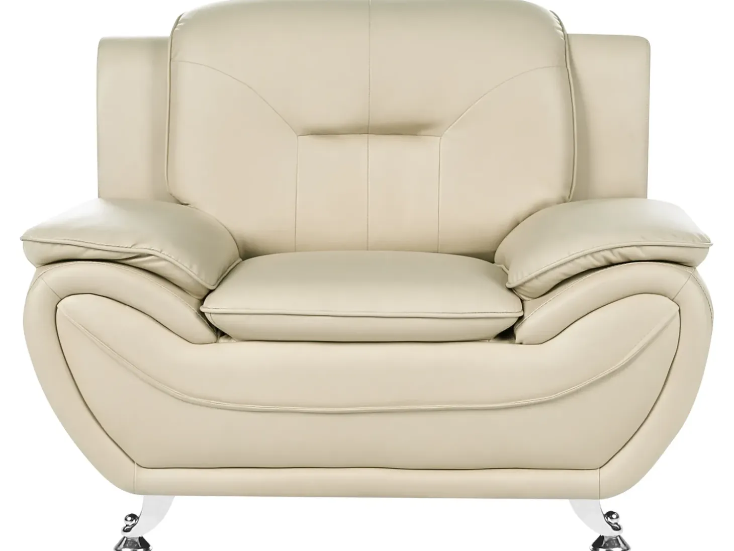 Sofasæt 6 personers LEIRA Kunstlæder Beige