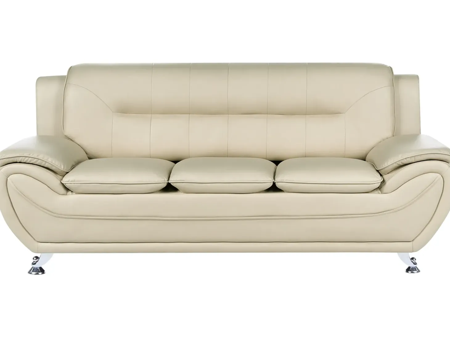 Sofasæt 6 personers LEIRA Kunstlæder Beige