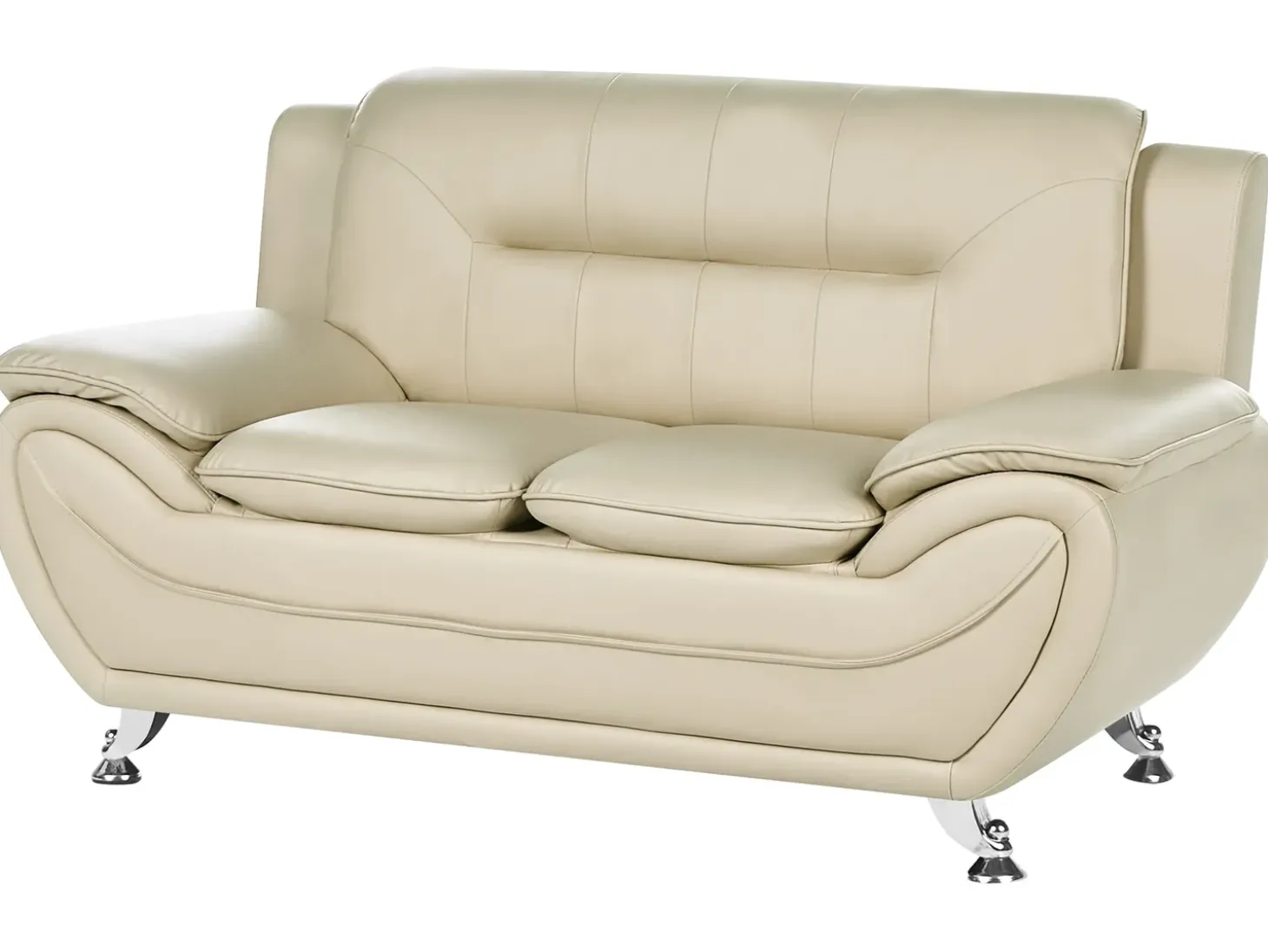 Sofasæt 6 personers LEIRA Kunstlæder Beige