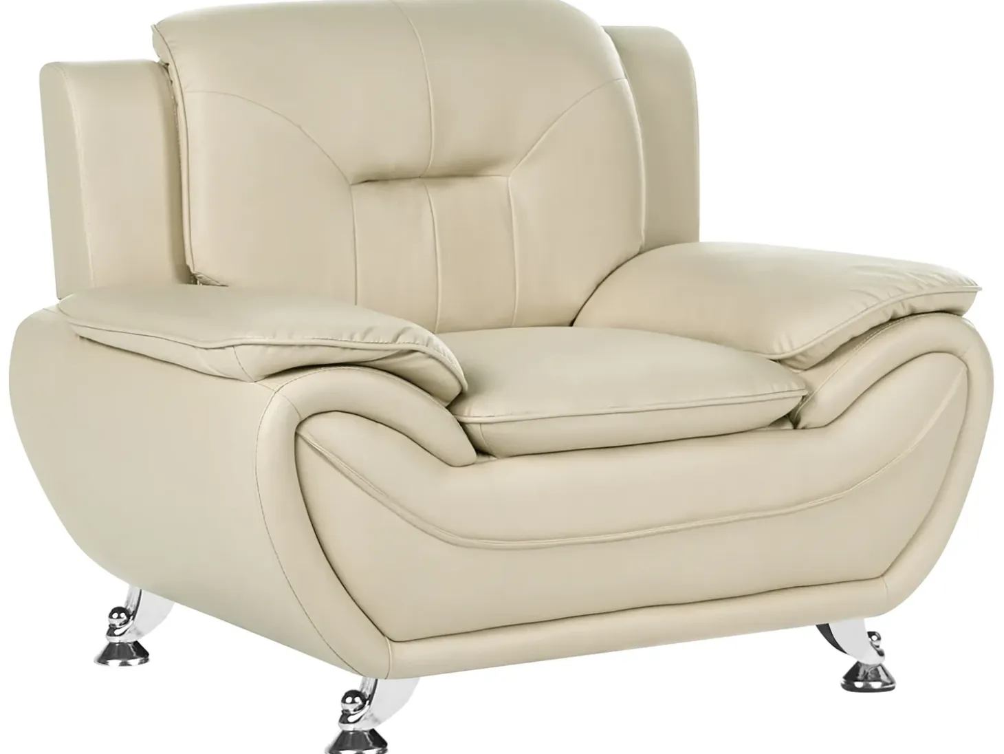 Sofasæt 6 personers LEIRA Kunstlæder Beige