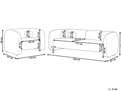Sofasæt 4 personers LEIREN Beige