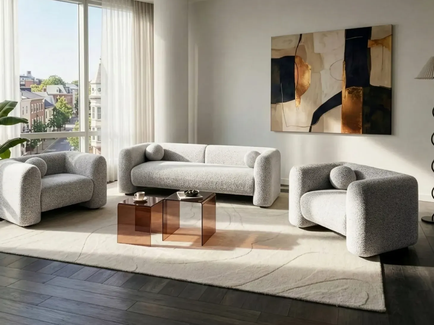 Sofasæt 5 personers LEIREN Beige