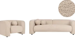 Sofasæt 4 personers LEIREN Boucle Beige