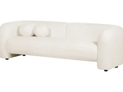 Sofasæt 5 personers LEIREN Boucle Hvid