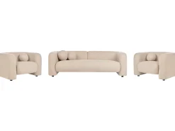Sofasæt 5 personers LEIREN Boucle Beige