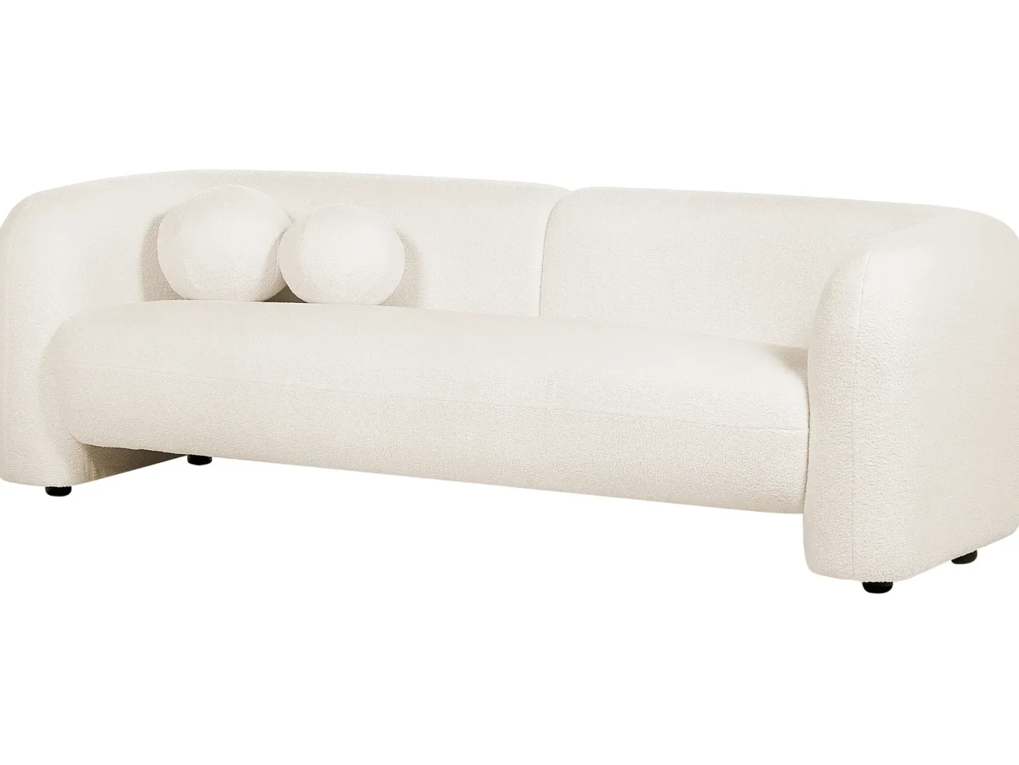 Sofasæt 4 personers LEIREN Boucle Hvid