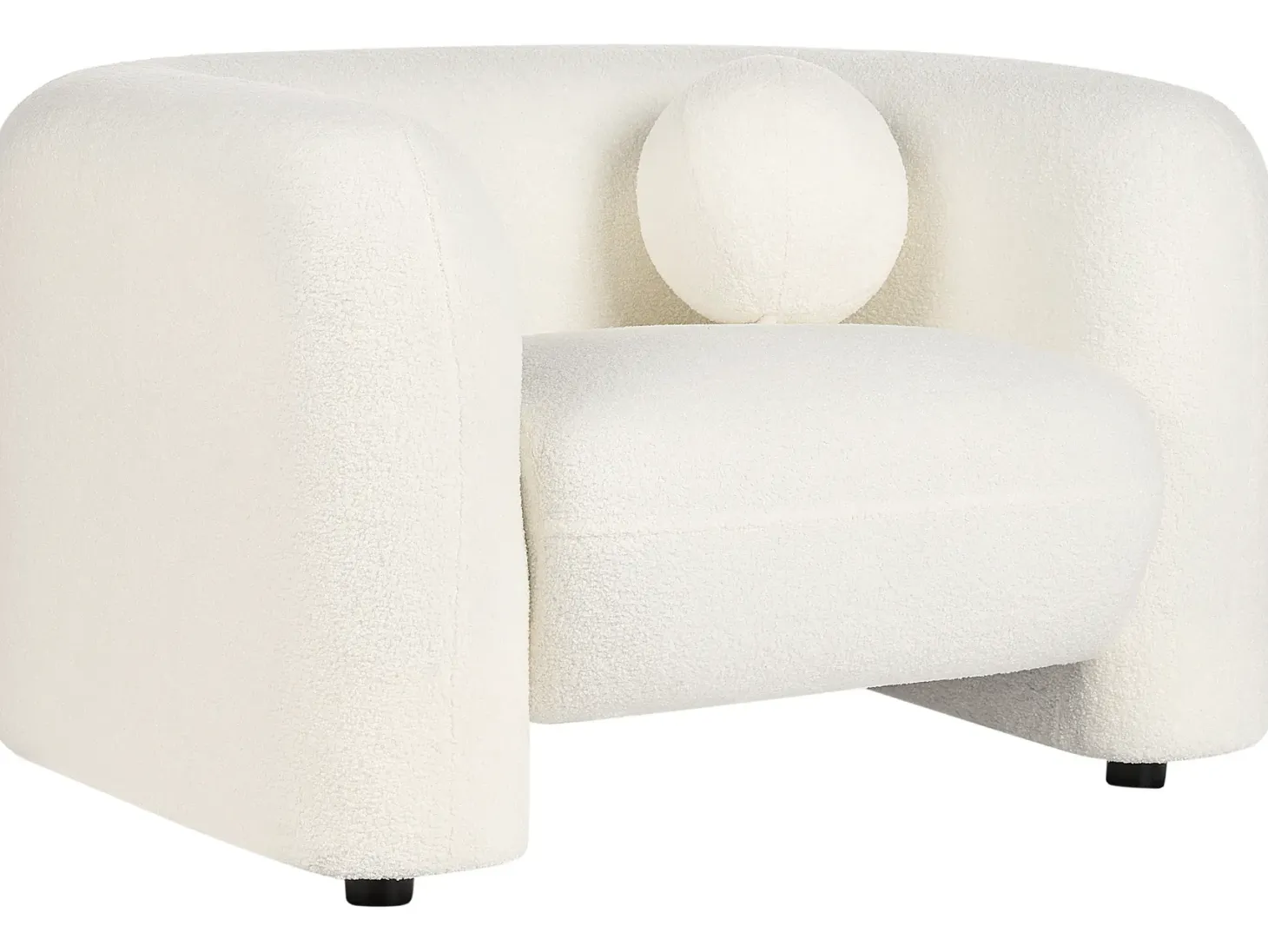 Sofasæt 4 personers LEIREN Boucle Hvid