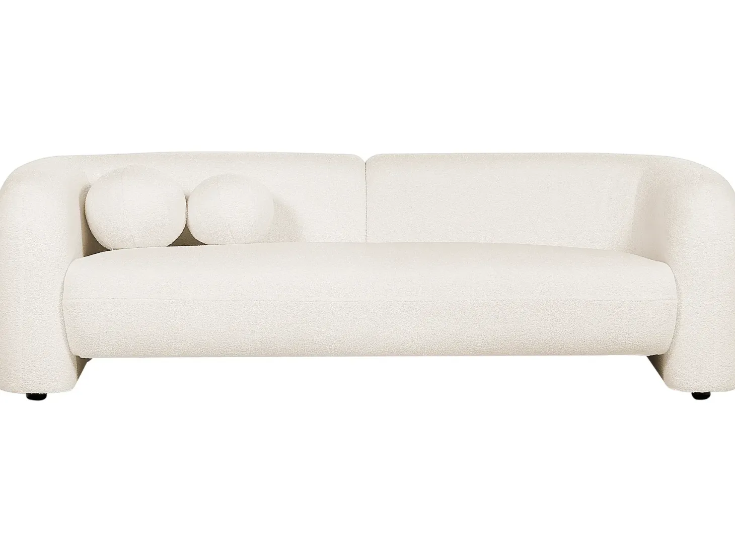 Sofasæt 4 personers LEIREN Boucle Hvid