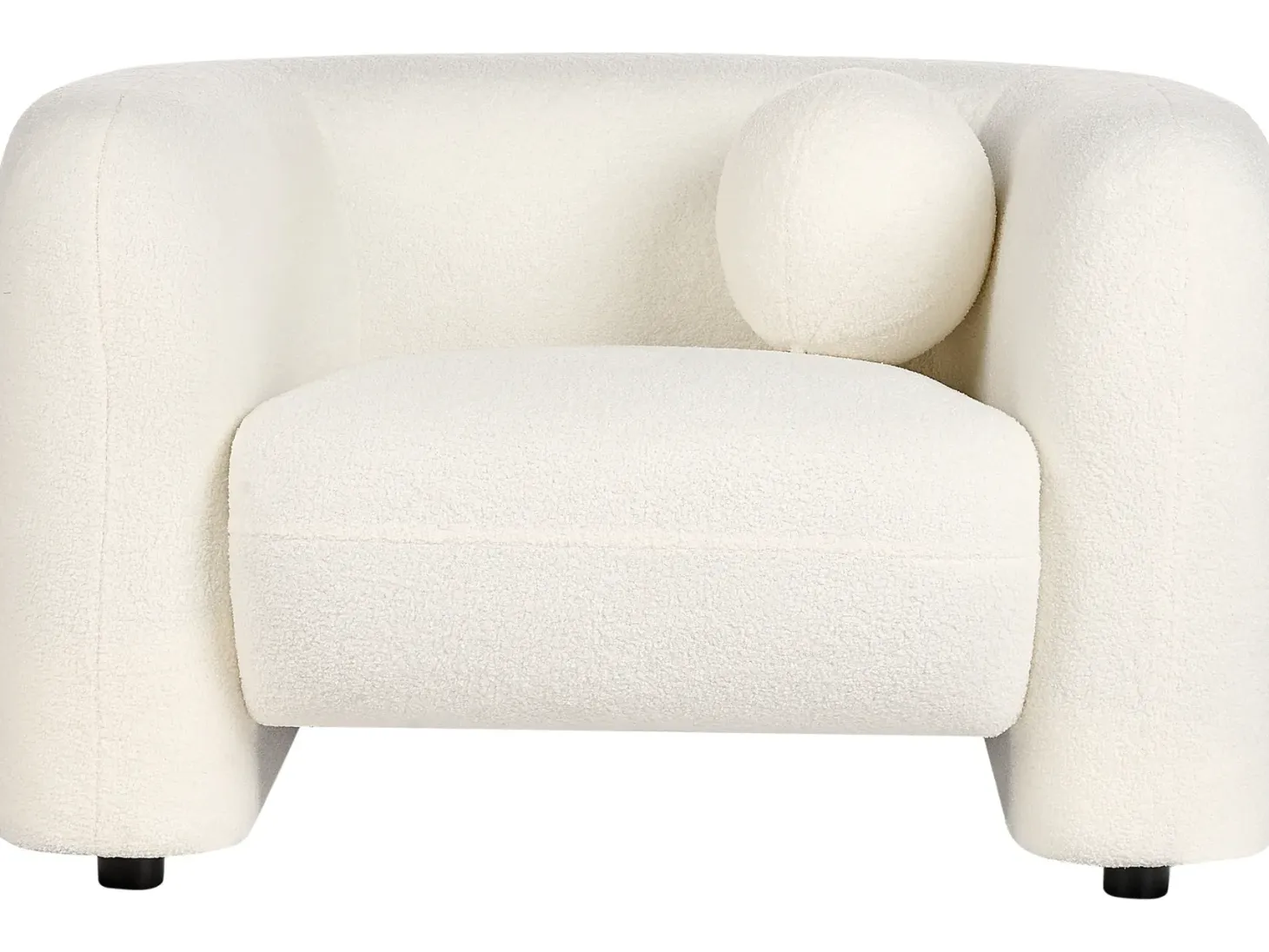 Sofasæt 4 personers LEIREN Boucle Hvid