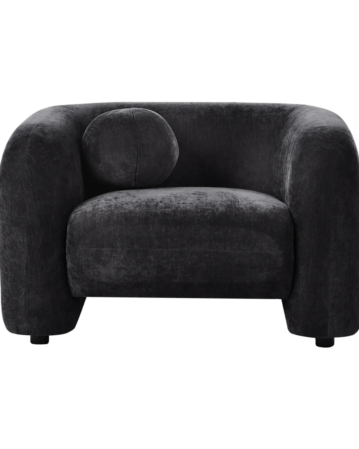 Sofasæt 4 personers LEIREN Chenille Sort