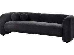 Sofasæt 4 personers LEIREN Chenille Sort
