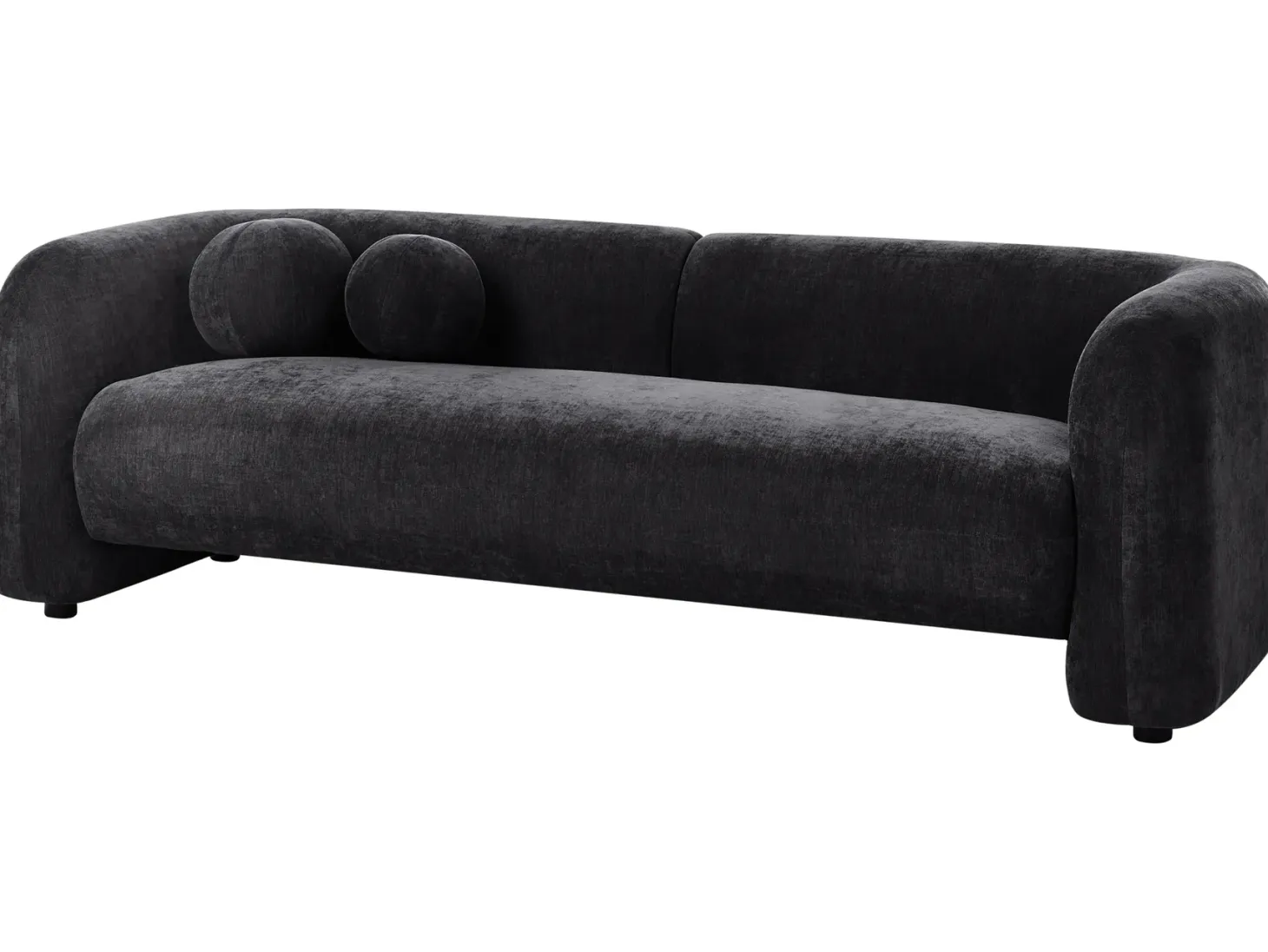 Sofasæt 4 personers LEIREN Chenille Sort