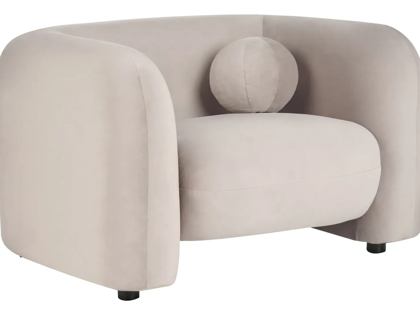 Sofasæt 4 personers LEIREN Velour Brungrå