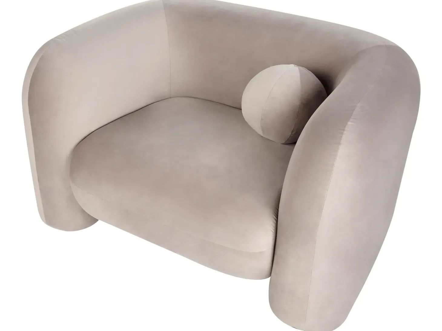 Sofasæt 4 personers LEIREN Velour Brungrå