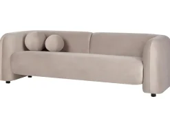 Sofasæt 4 personers LEIREN Velour Brungrå