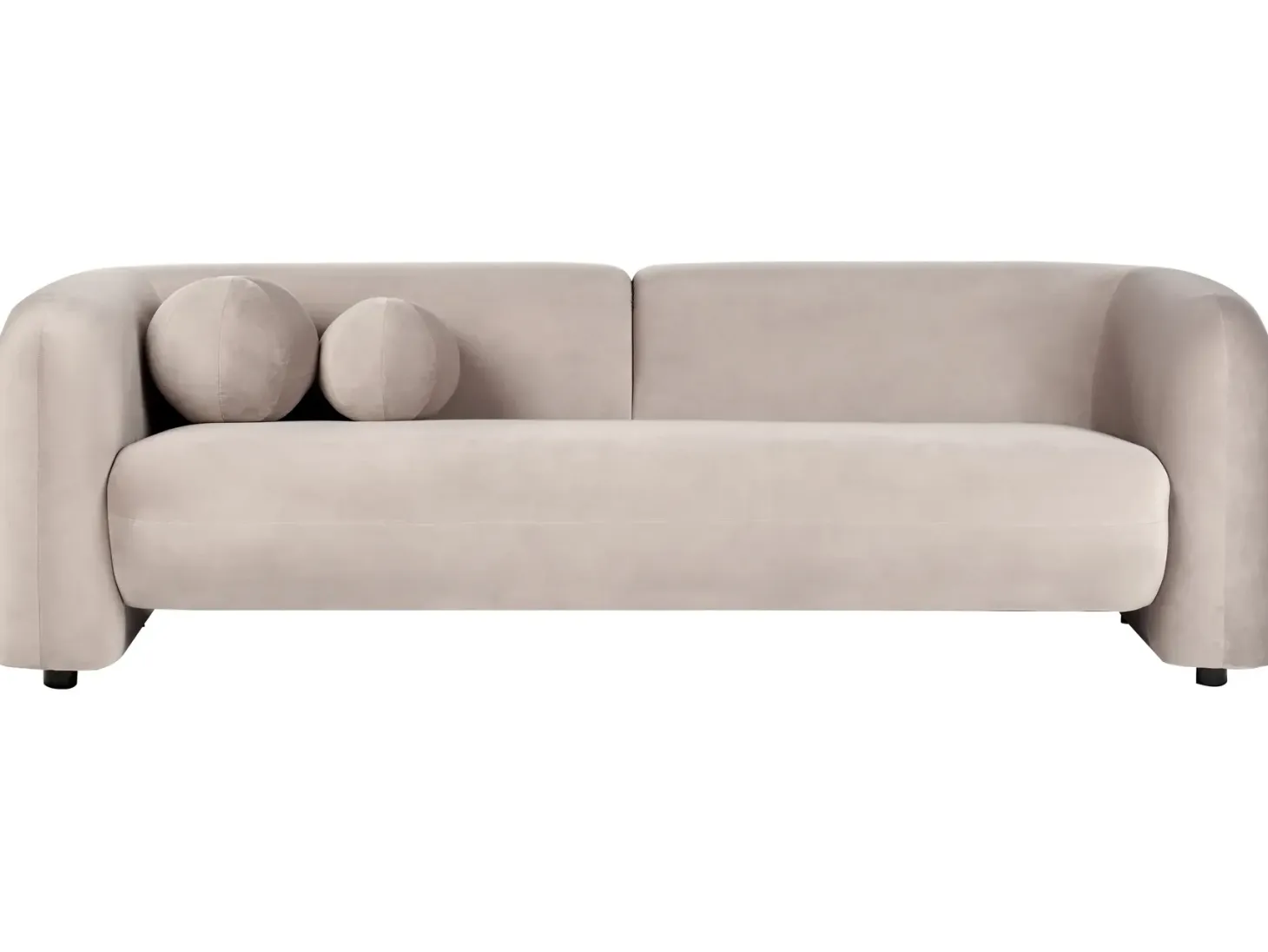 Sofasæt 4 personers LEIREN Velour Brungrå