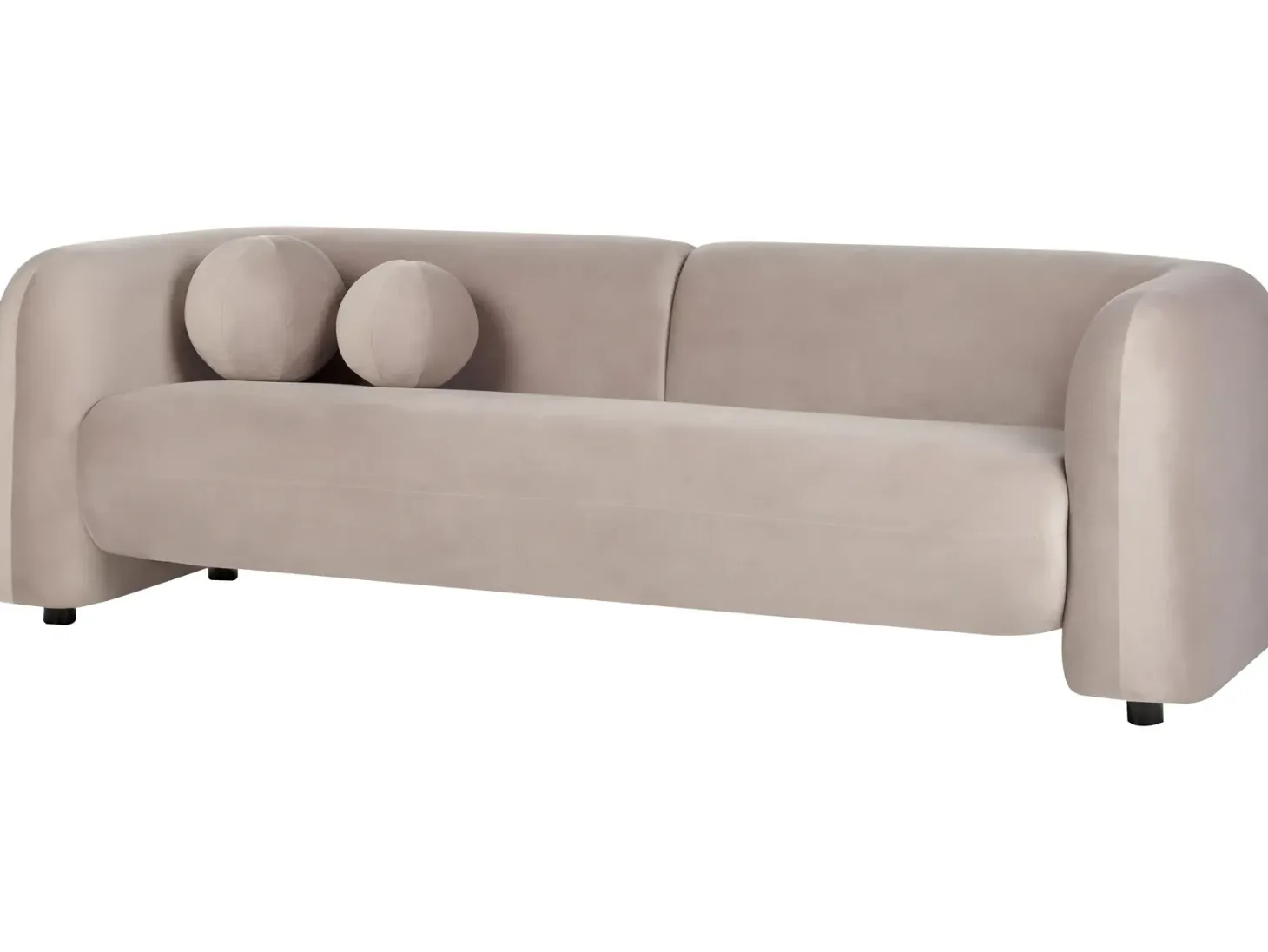 Sofasæt 5 personers LEIREN Velour Brungrå