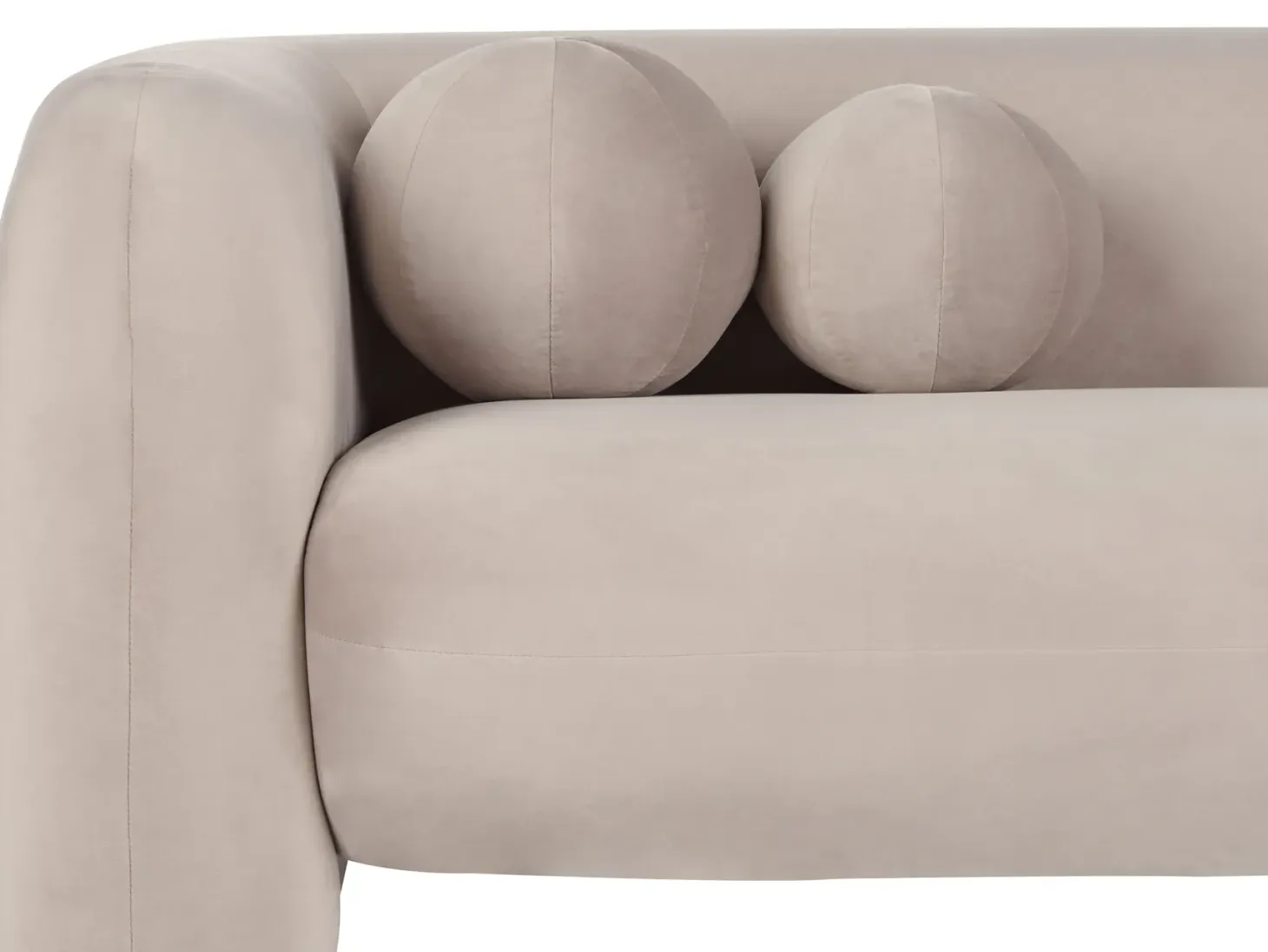 Sofasæt 5 personers LEIREN Velour Brungrå
