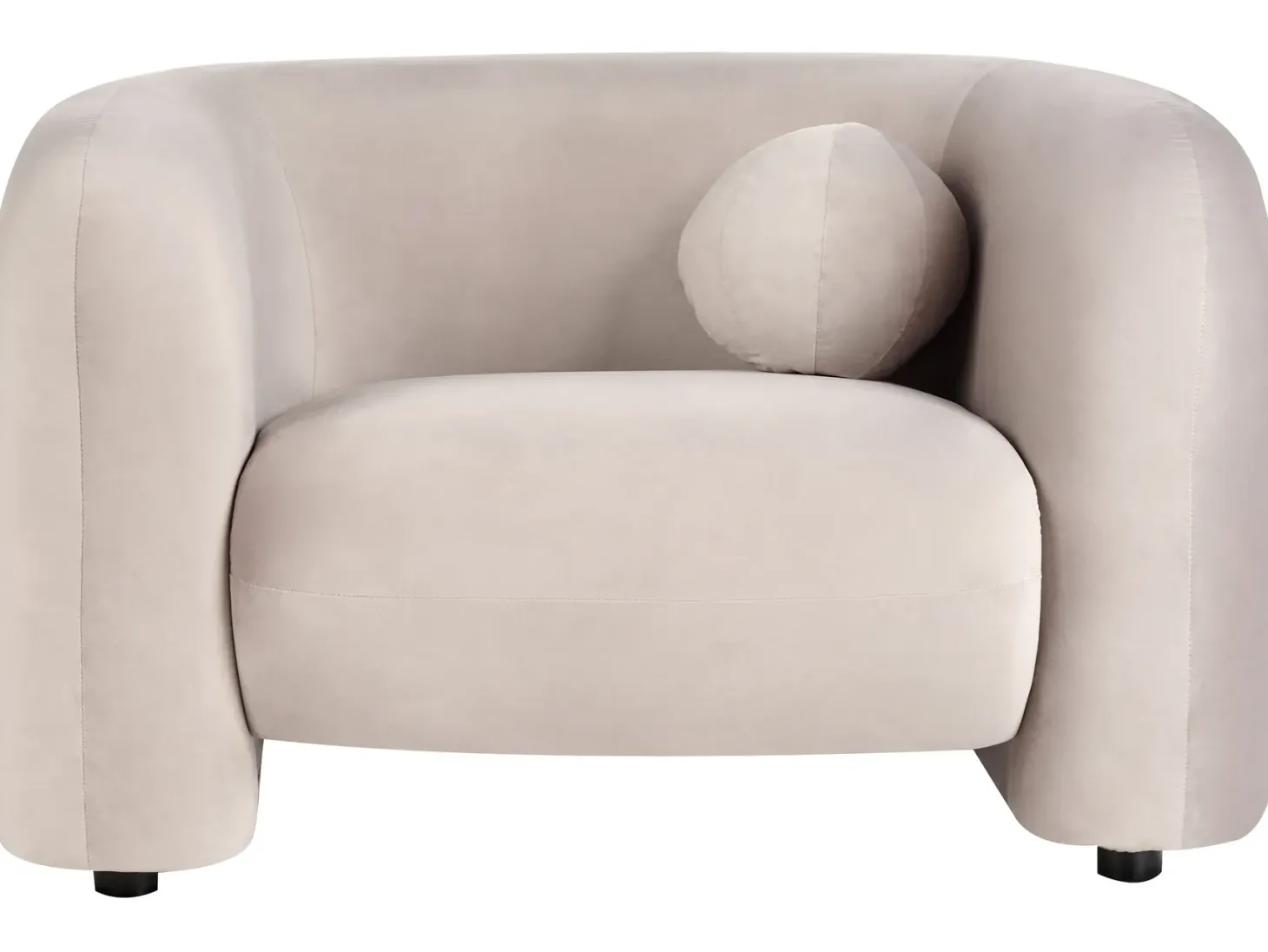 Sofasæt 5 personers LEIREN Velour Brungrå