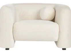 Sofasæt 4 personers LEIREN Velour Cremehvid