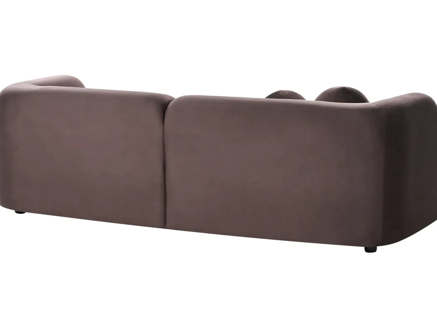 Sofasæt 4 personers LEIREN Velour Mørkebrun