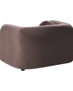 Sofasæt 4 personers LEIREN Velour Mørkebrun