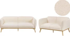 Sofasæt 5 personers LJUNG Boucle Lys Beige