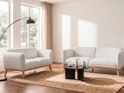 Sofasæt 5 personers LJUNG Boucle Hvid