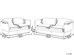 Sofasæt 5 personers LJUNG Boucle Hvid