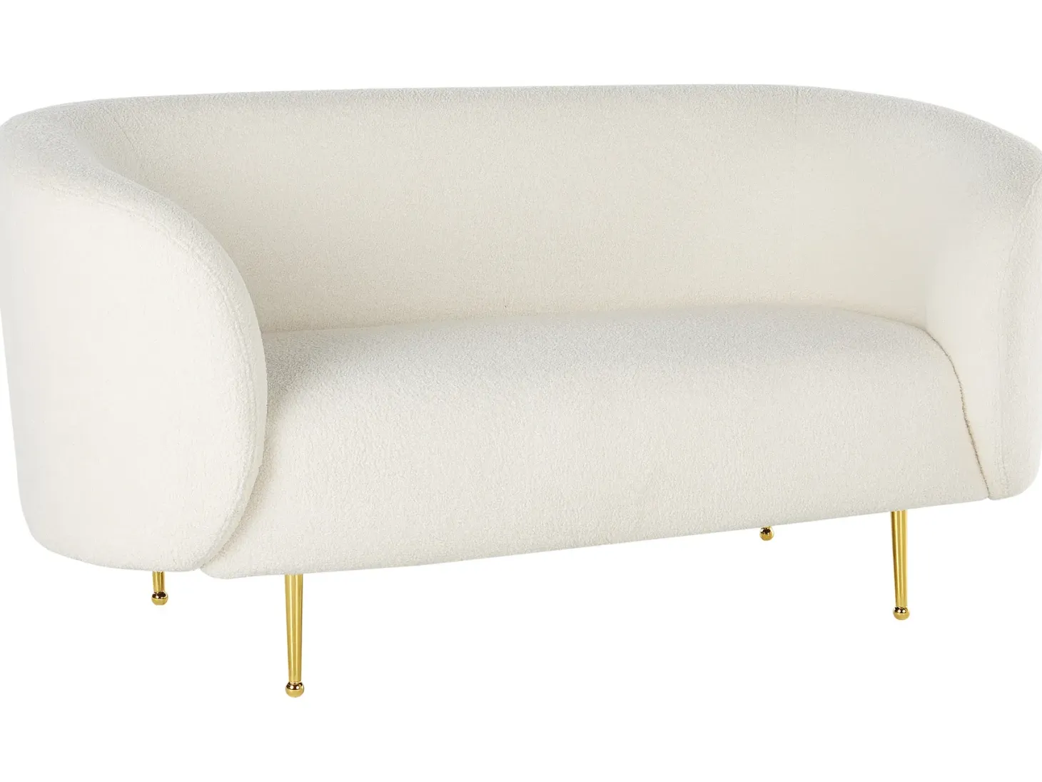 Sofasæt 6 personers LOEN Boucle Hvid