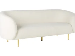 Sofasæt 6 personers LOEN Boucle Hvid
