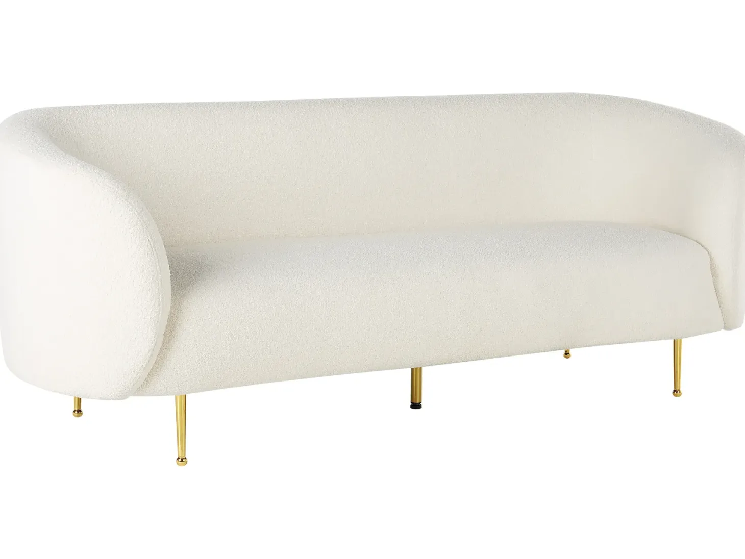 Sofasæt 6 personers LOEN Boucle Hvid