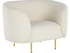 Sofasæt 6 personers LOEN Boucle Hvid