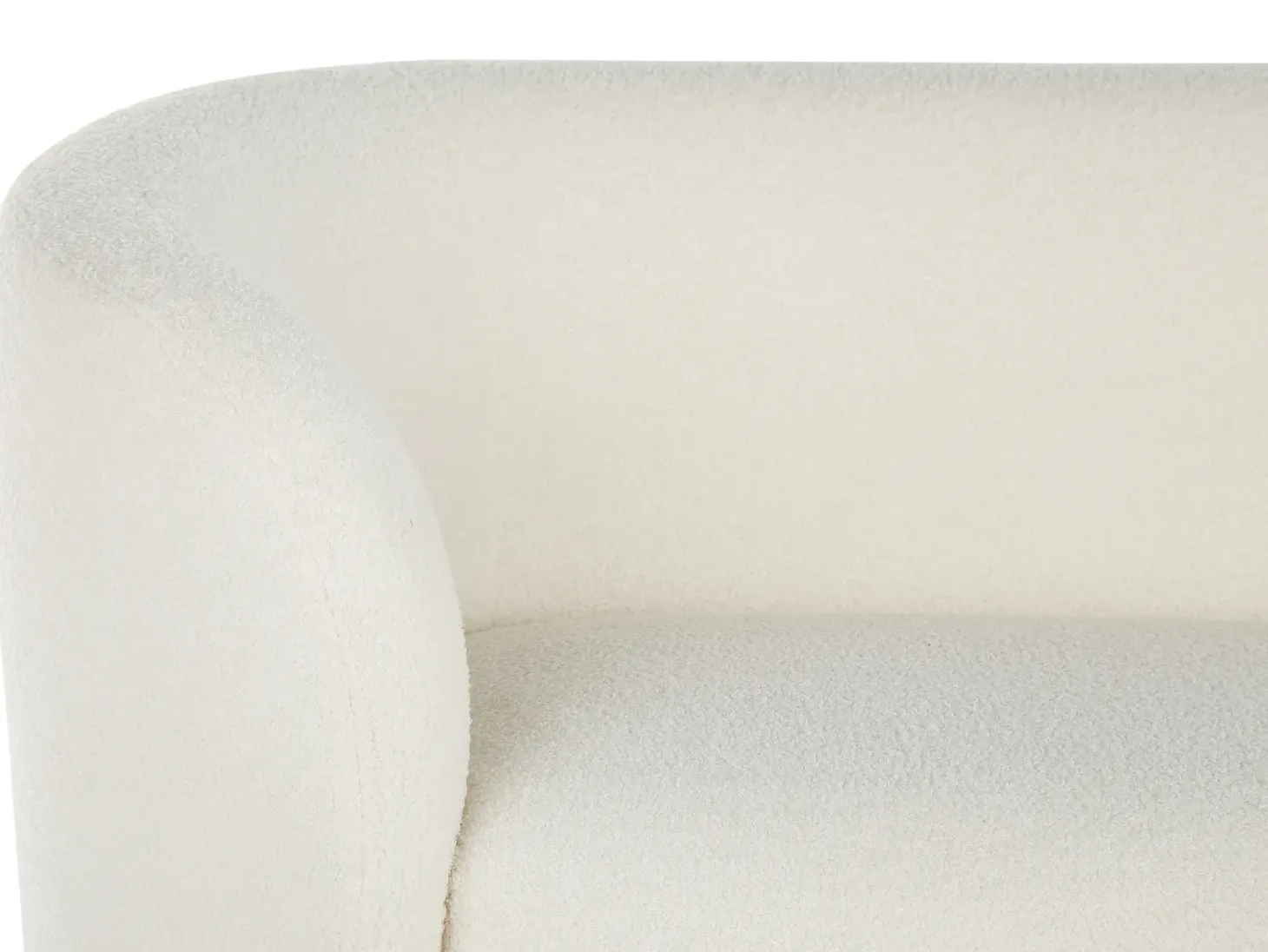 Sofasæt 6 personers LOEN Boucle Hvid