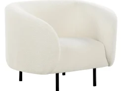Sofasæt 6 personers LOEN Boucle Hvid