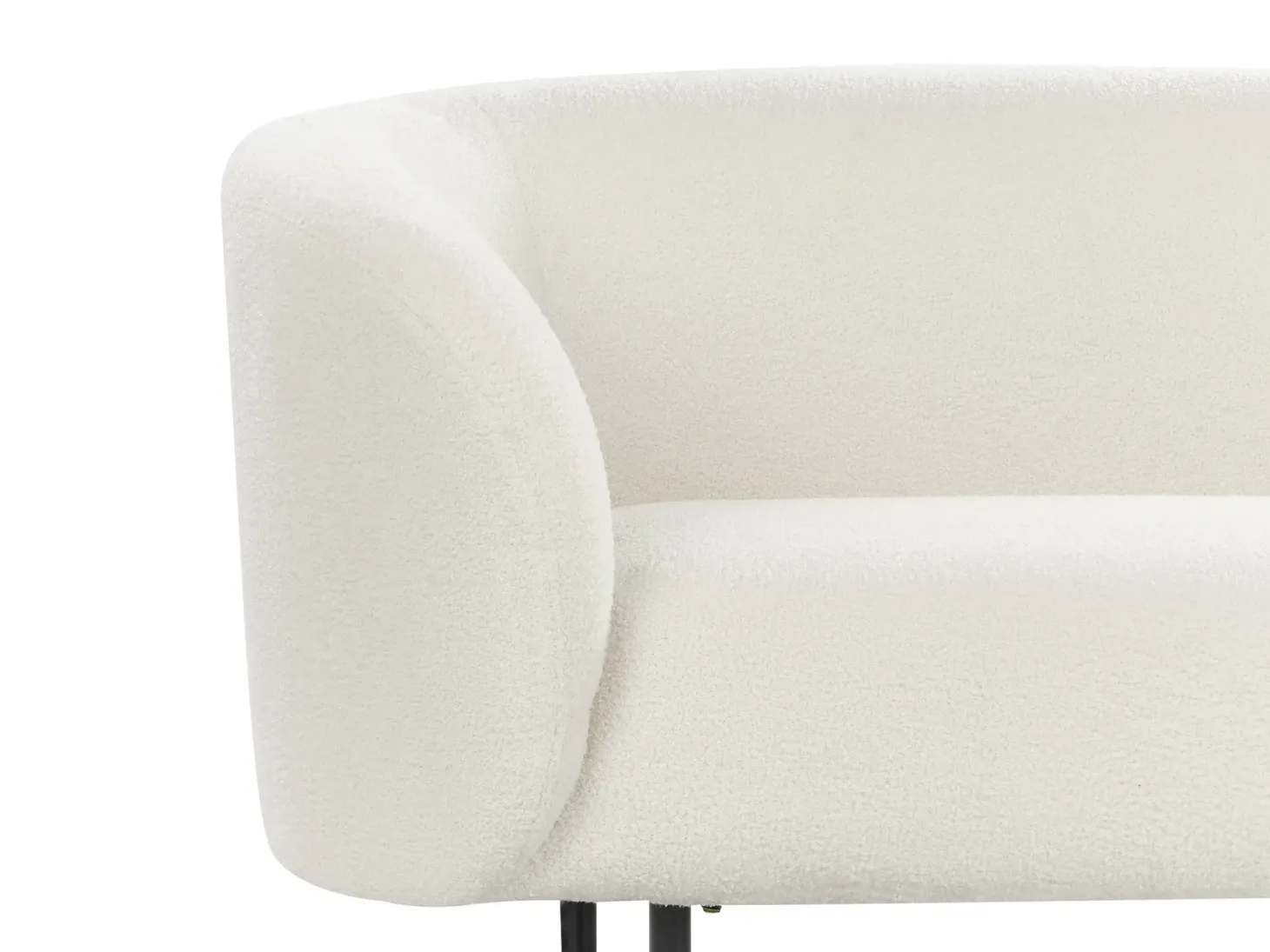 Sofasæt 6 personers LOEN Boucle Hvid