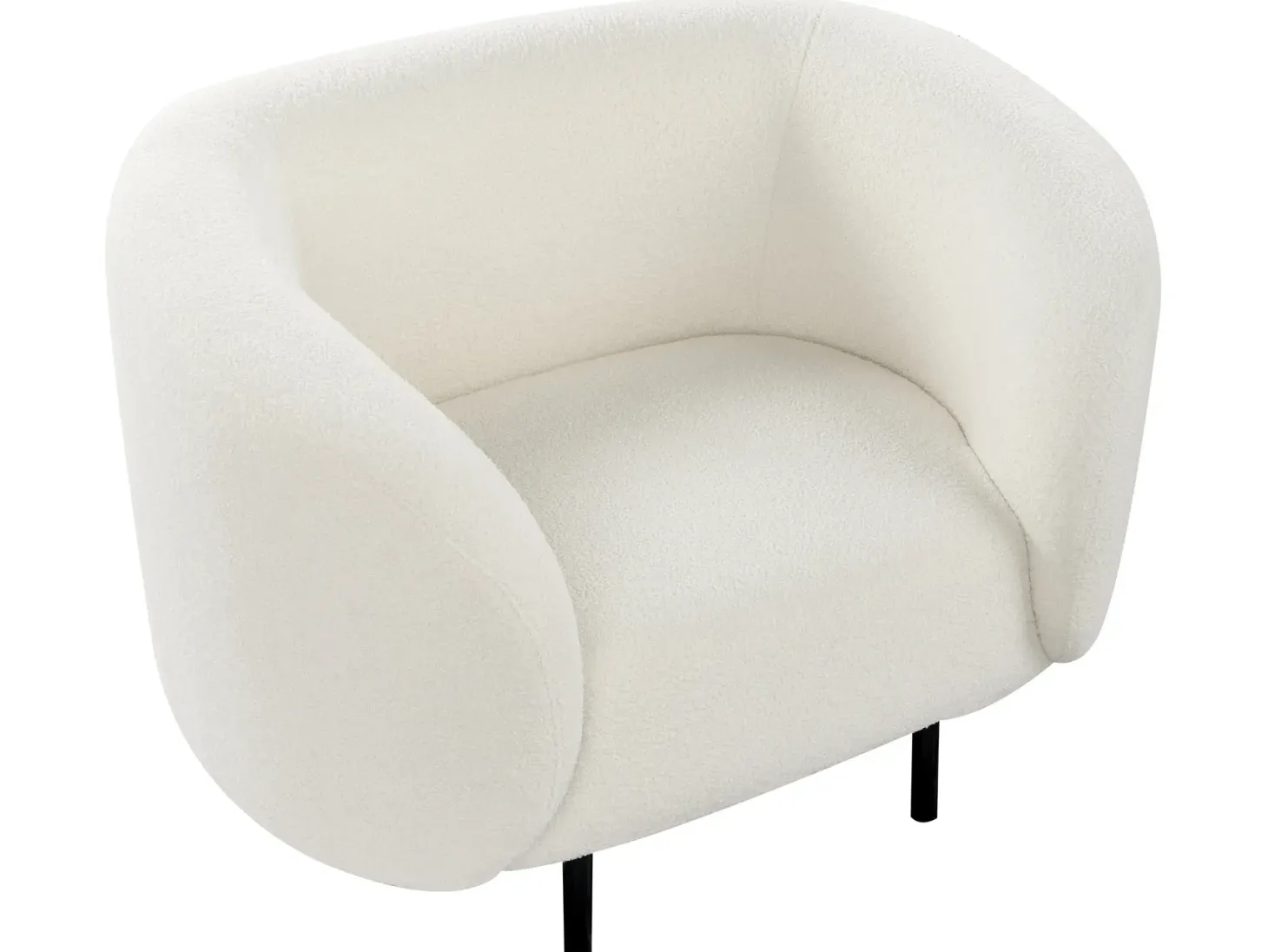Sofasæt 6 personers LOEN Boucle Hvid