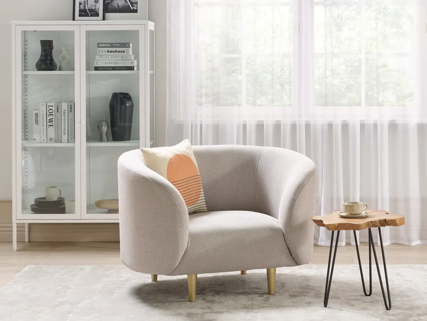 Sofasæt 3 personers LOEN Lys Beige