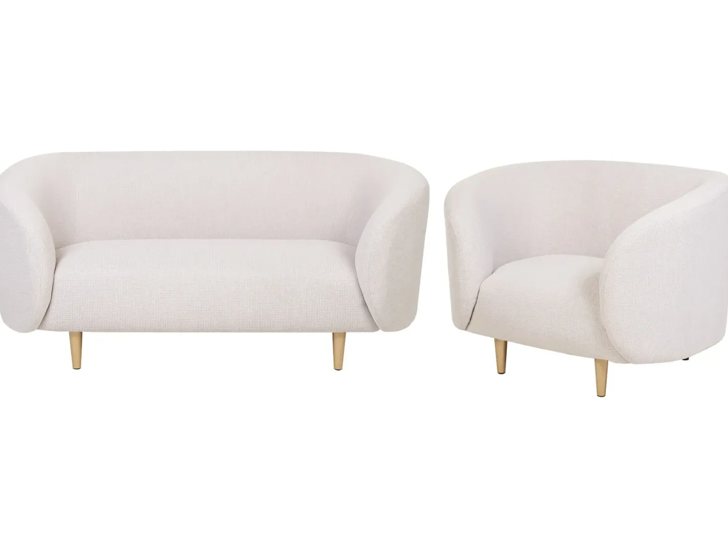 Sofasæt 3 personers LOEN Lys Beige