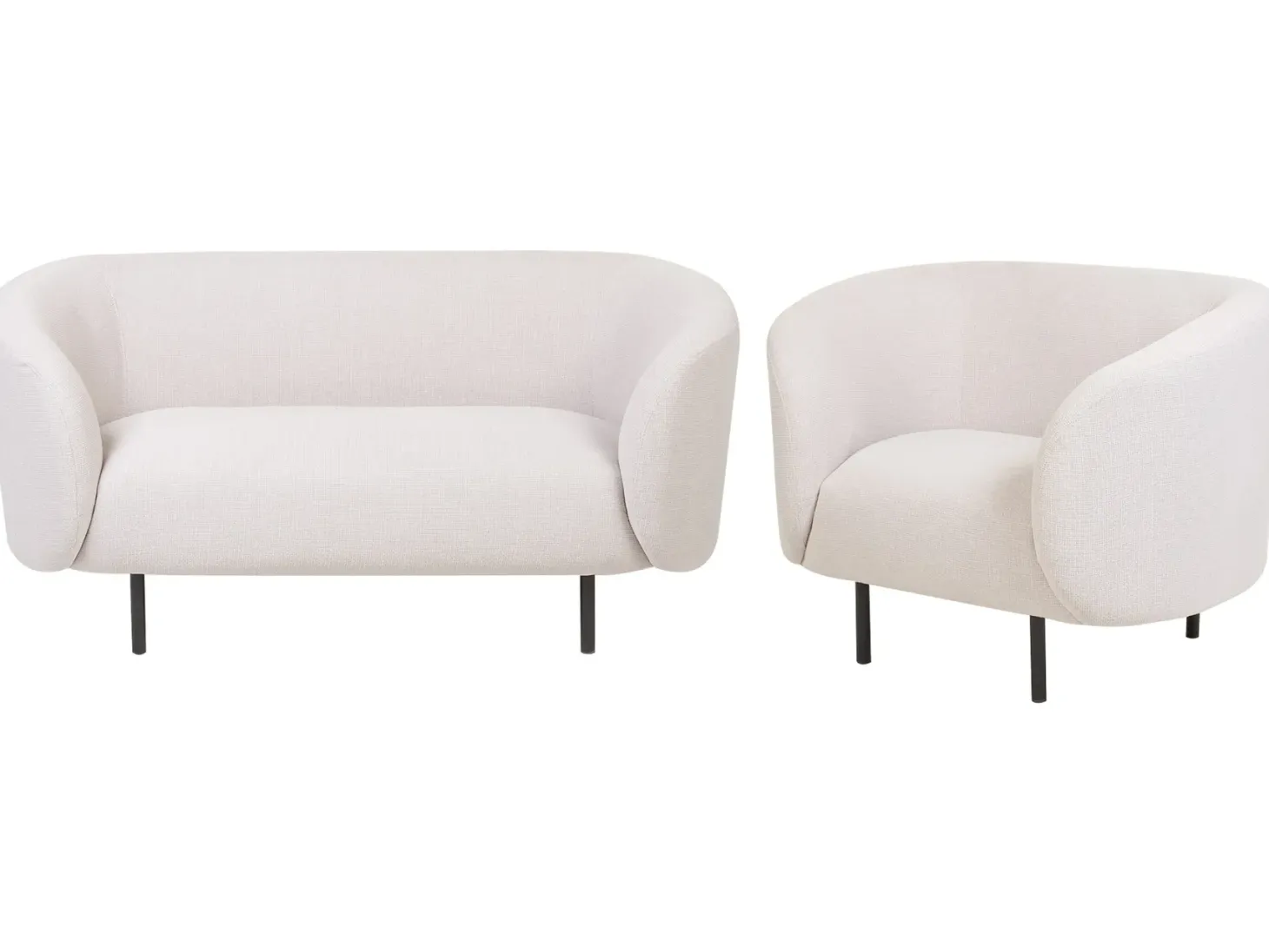 Sofasæt 3 personers LOEN Lys Beige