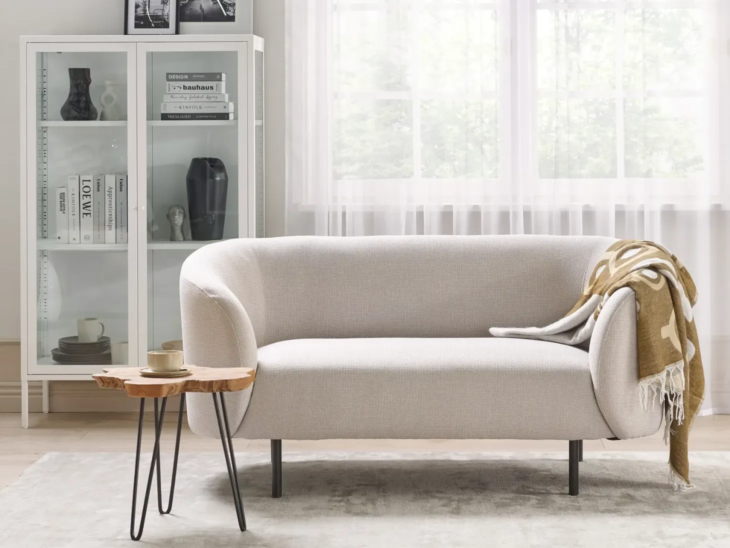 Sofasæt 3 personers LOEN Lys Beige