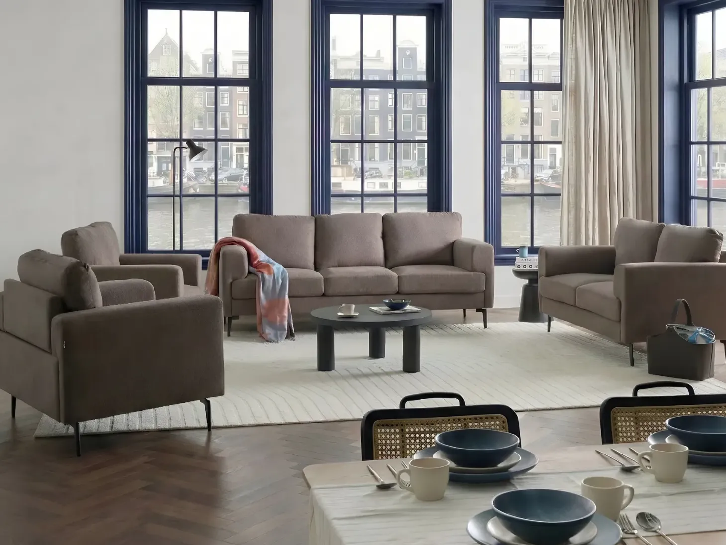 Sofasæt 7 personers LOUSTO Brun