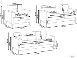 Sofasæt 6 personers LOUSTO Grøn