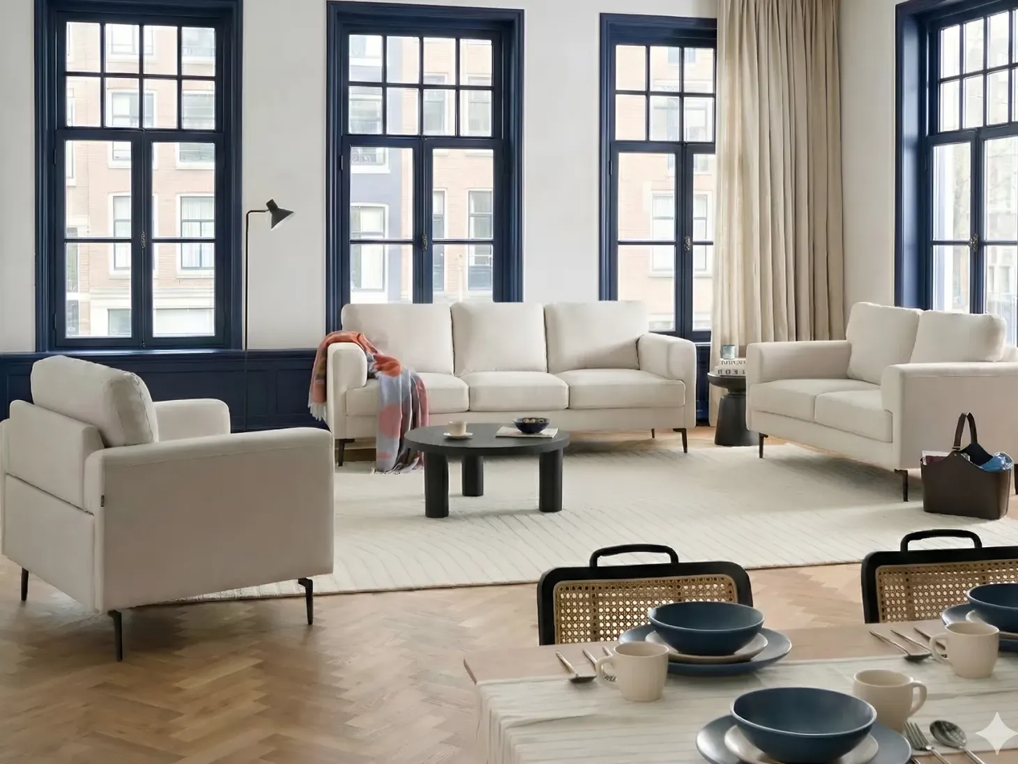Sofasæt 6 personers LOUSTO Lys Beige
