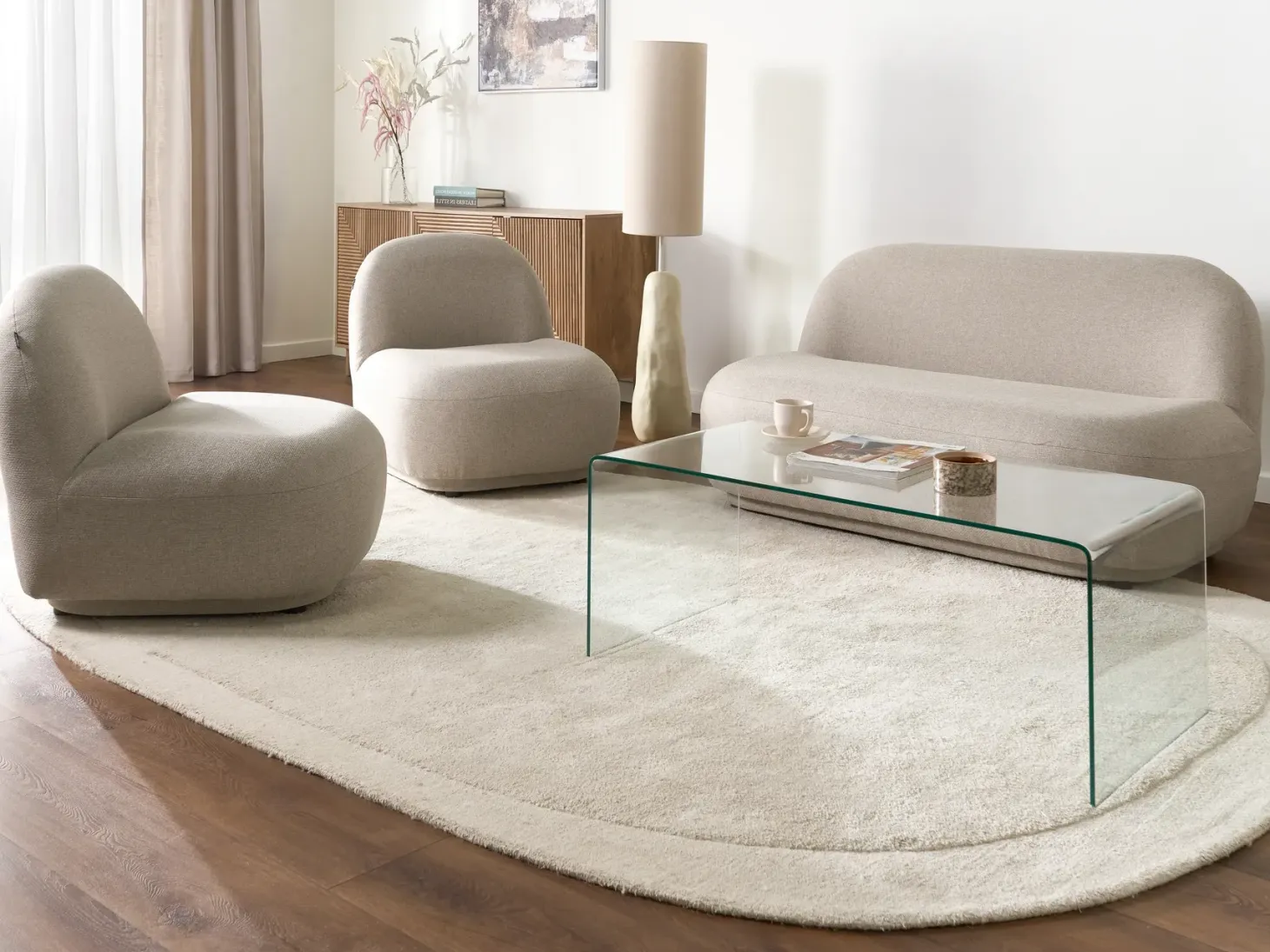Sofasæt 4 personers LOVBERG Beige