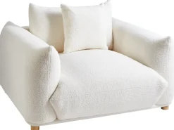 Sofasæt 5 personers LUVOS Boucle Cremehvid