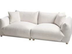 Sofasæt 5 personers LUVOS Boucle Cremehvid
